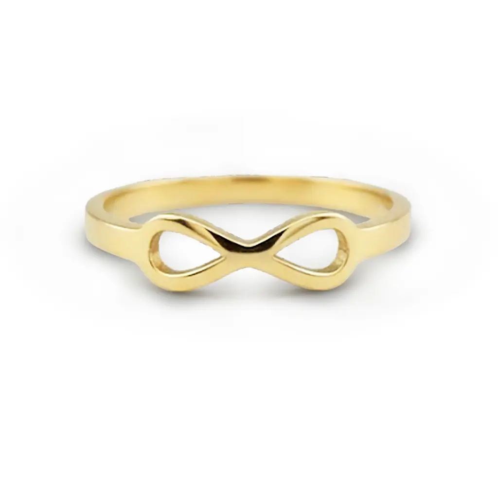 Anillo infinito en oro 14k