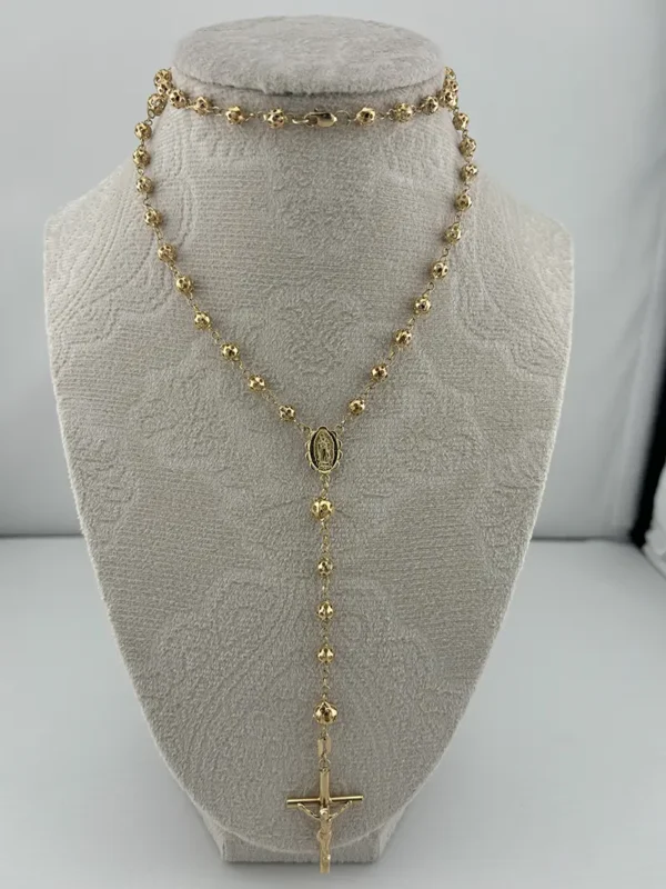 Rosario de Oro de auténtico 14K | Oración y devoción